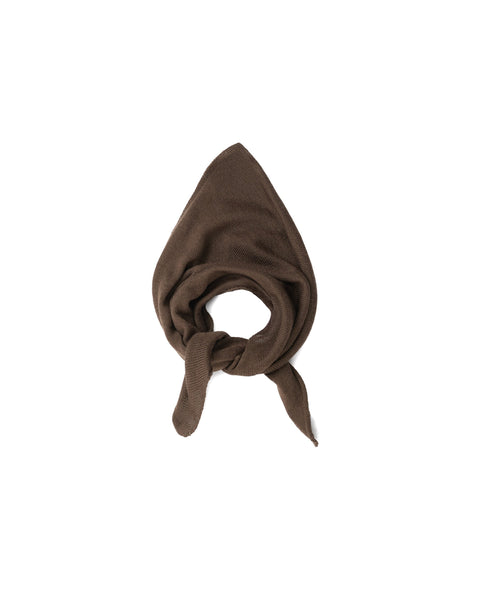 brown knitted bandana