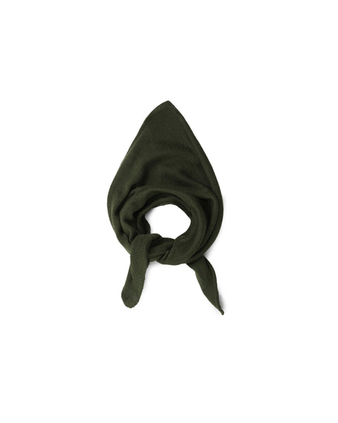 green knitted bandana