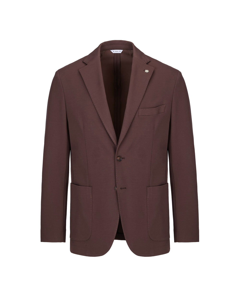 brown nuvola blazer in stretch viscose blend jersey