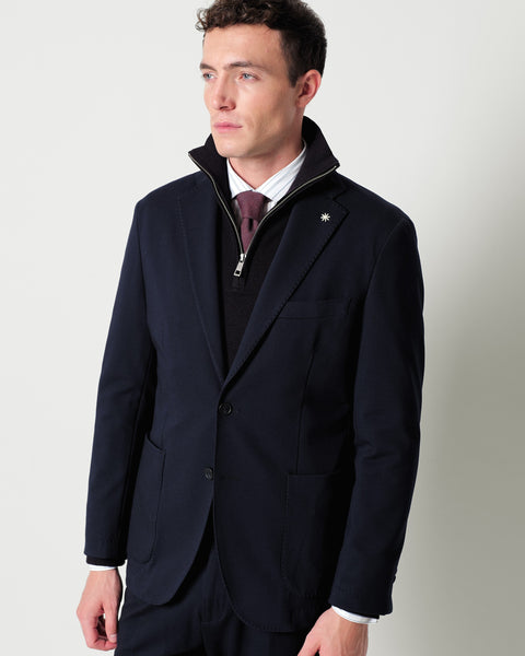 nuvola blazer in stretch viscose blend jersey