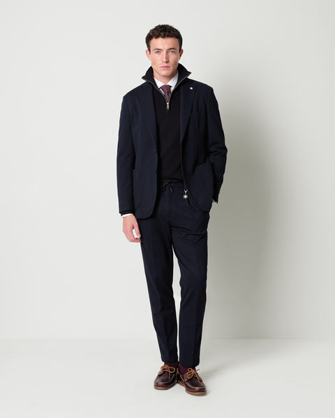 nuvola blazer in stretch viscose blend jersey