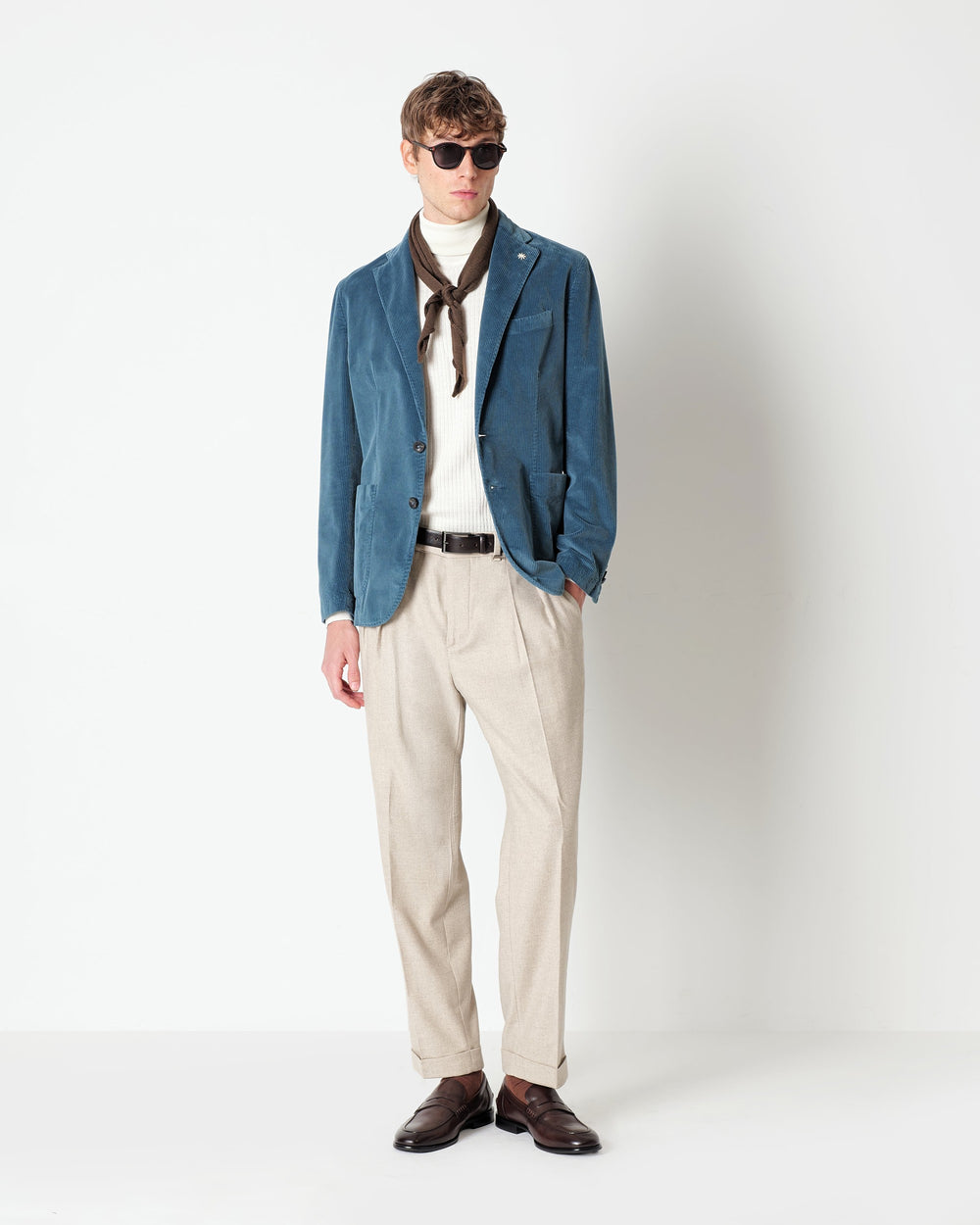 light blue nuvola velvet 1000 stripes blazer