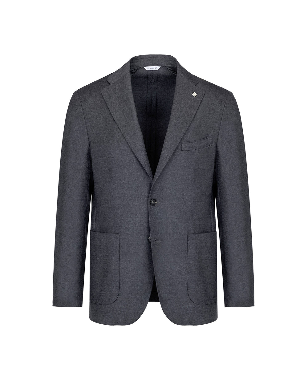 gray nuvola stretch wool flannel blazer