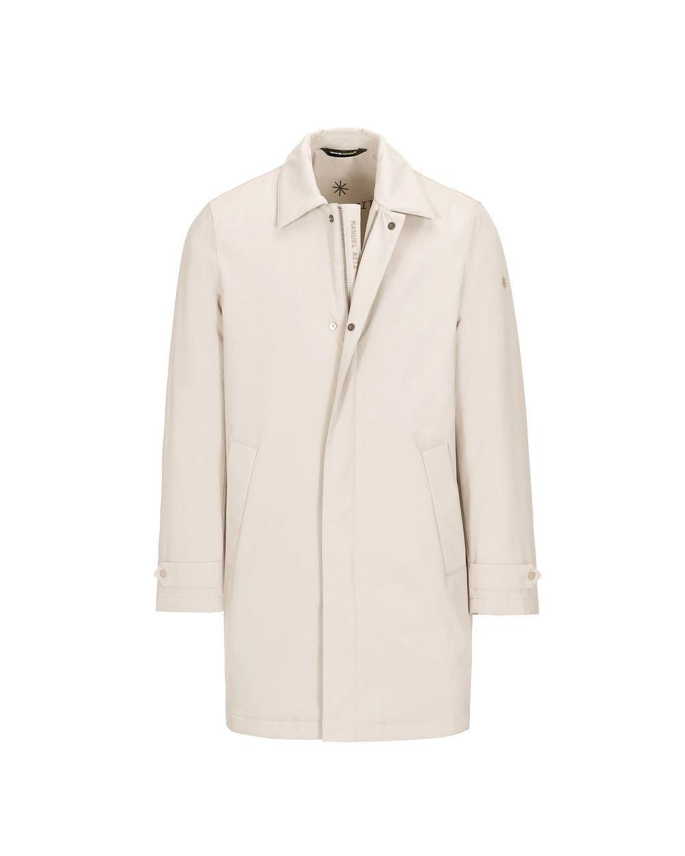 beige technical carcoat