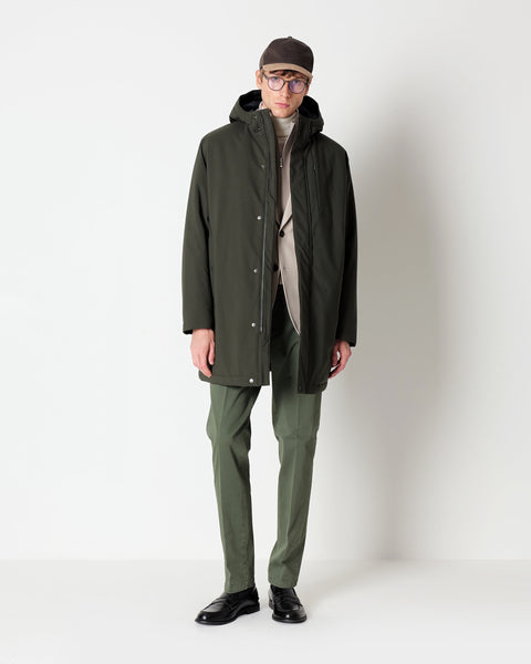 green technical parka