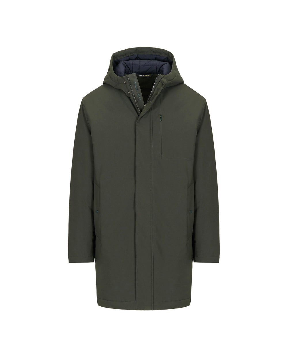 green technical parka