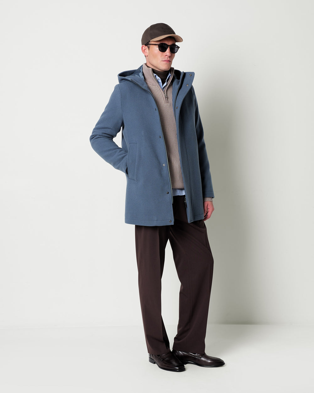 wool blend parka