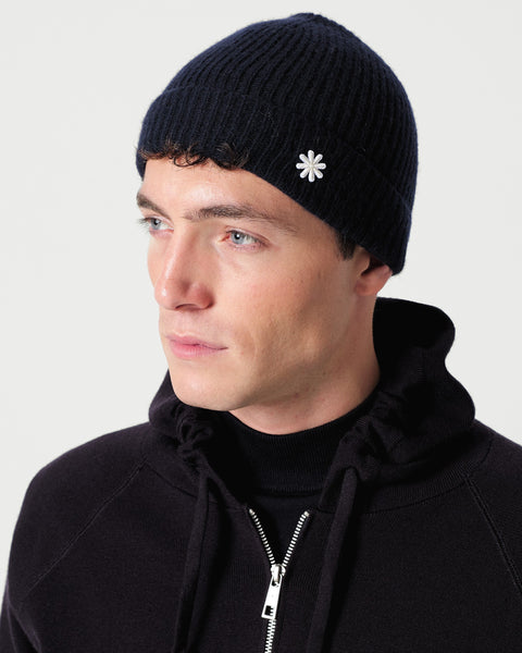 english rib cashmere blend cap