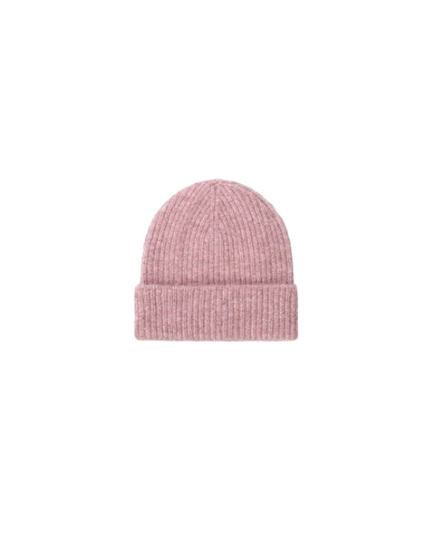 pink english rib wool blend cap