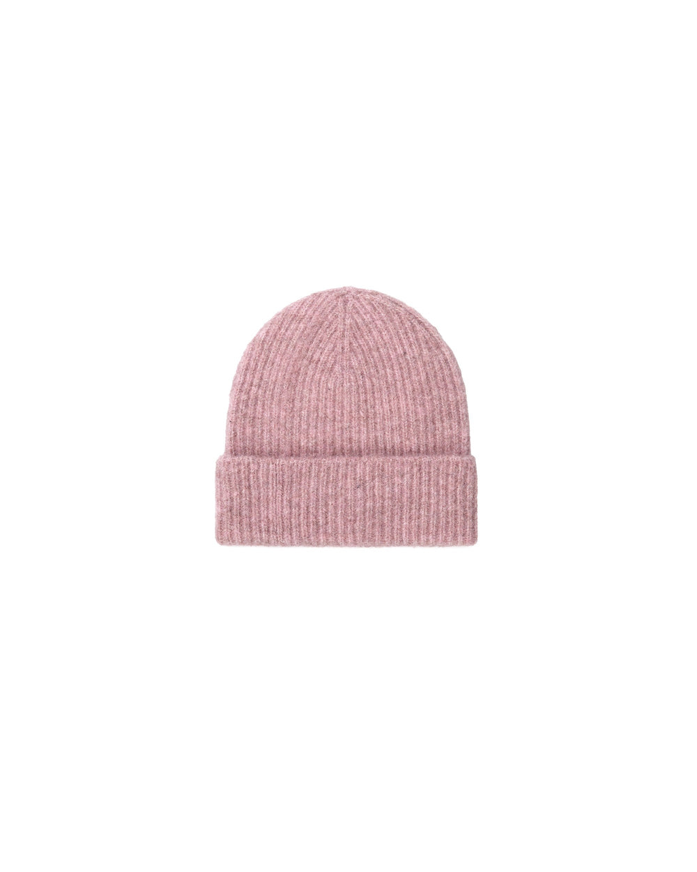 pink english rib wool blend cap