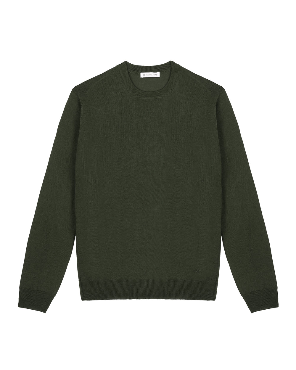 wool blend crew neck jumper