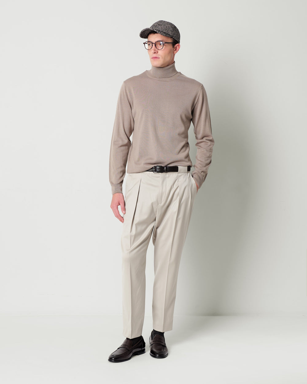 wool blend crew neck jumper