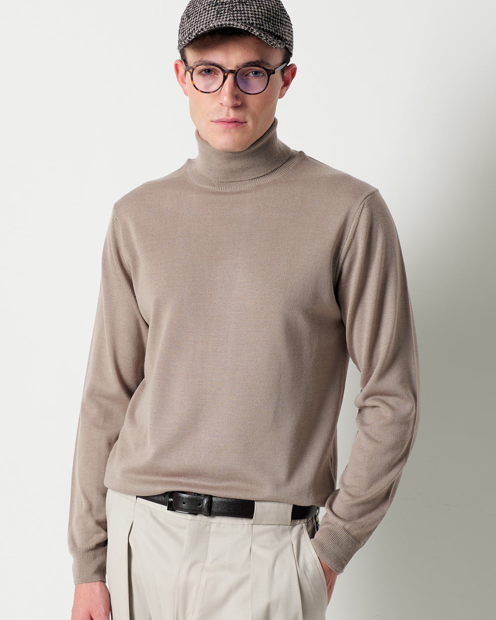 wool blend crew neck jumper