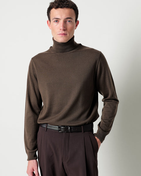wool blend crew neck jumper