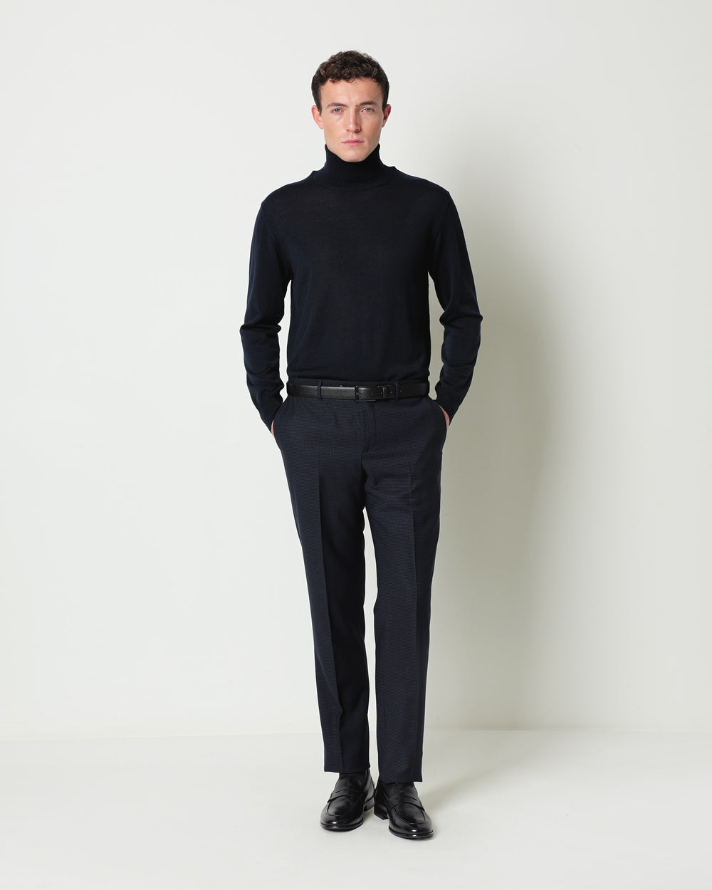 wool blend crew neck jumper