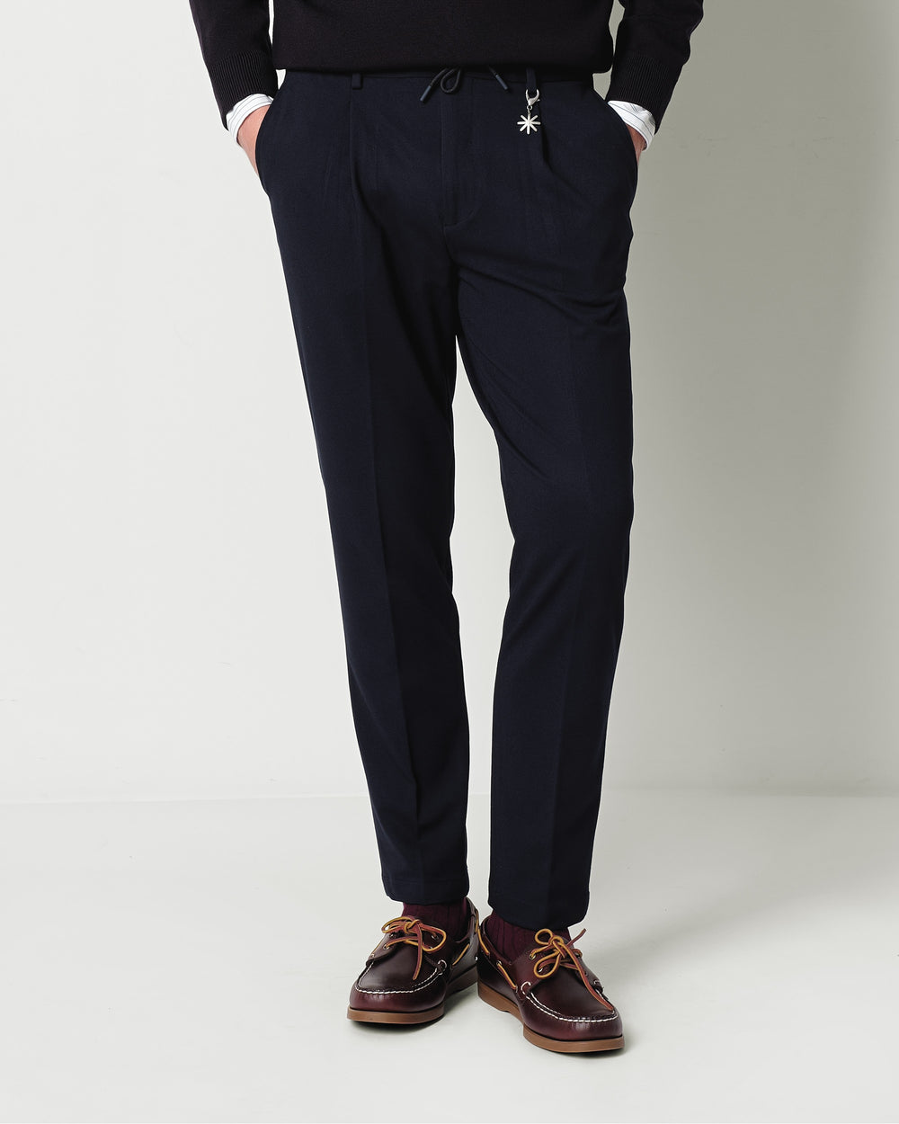 viscose blend twill jersey jogging trousers