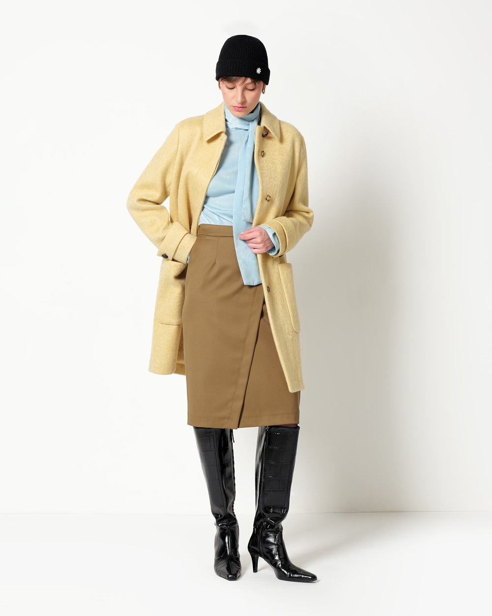 wool and mohair blend coat