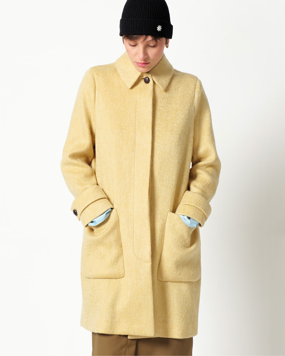 wool and mohair blend coat