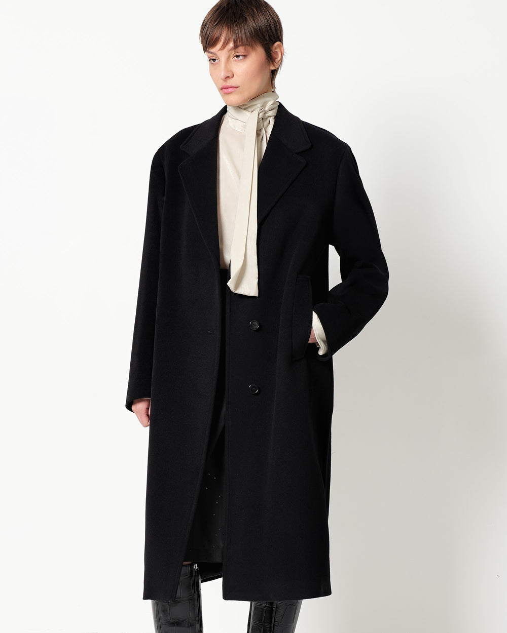 wool cashmere blend coat