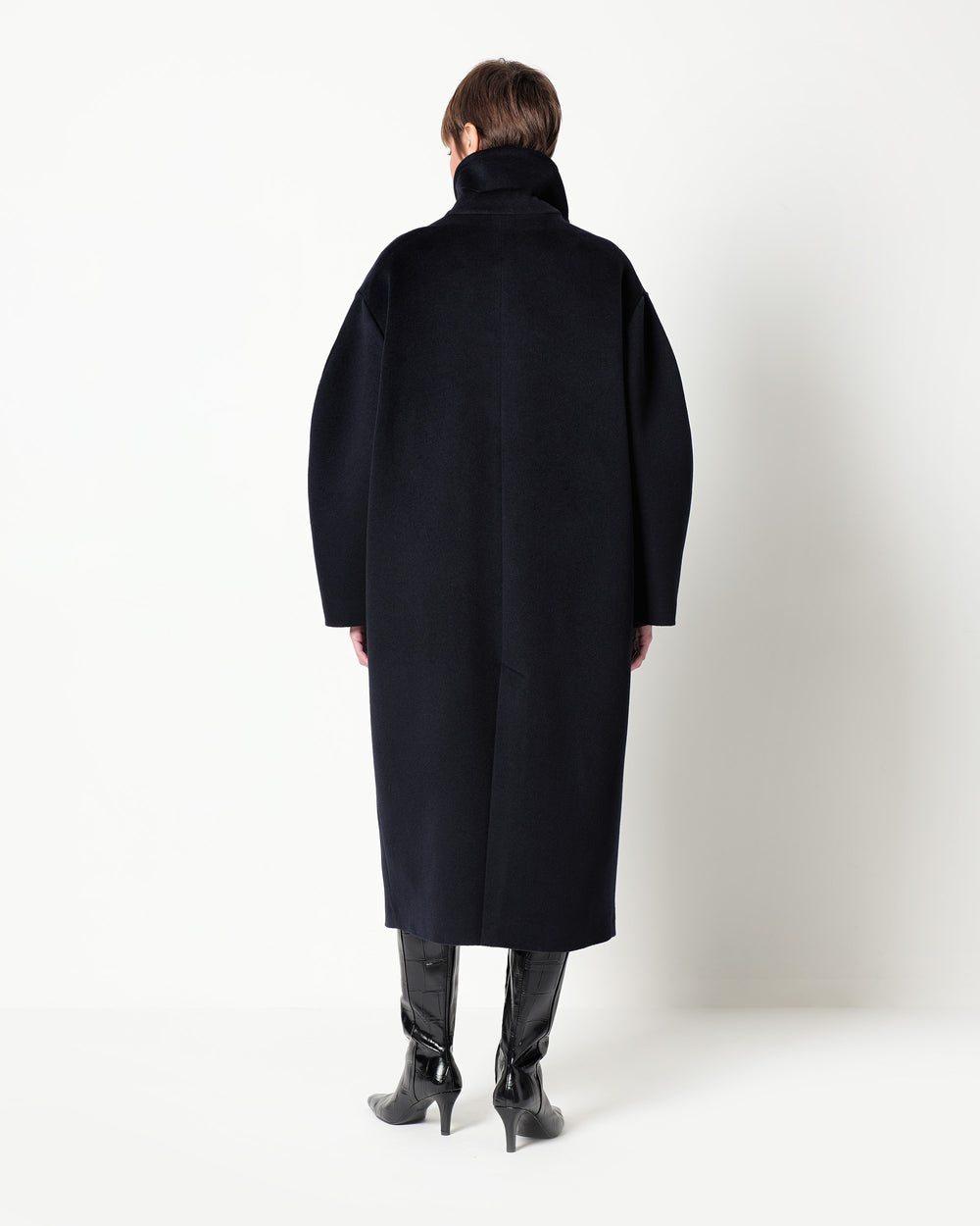 wool and cashmere blend sash coat