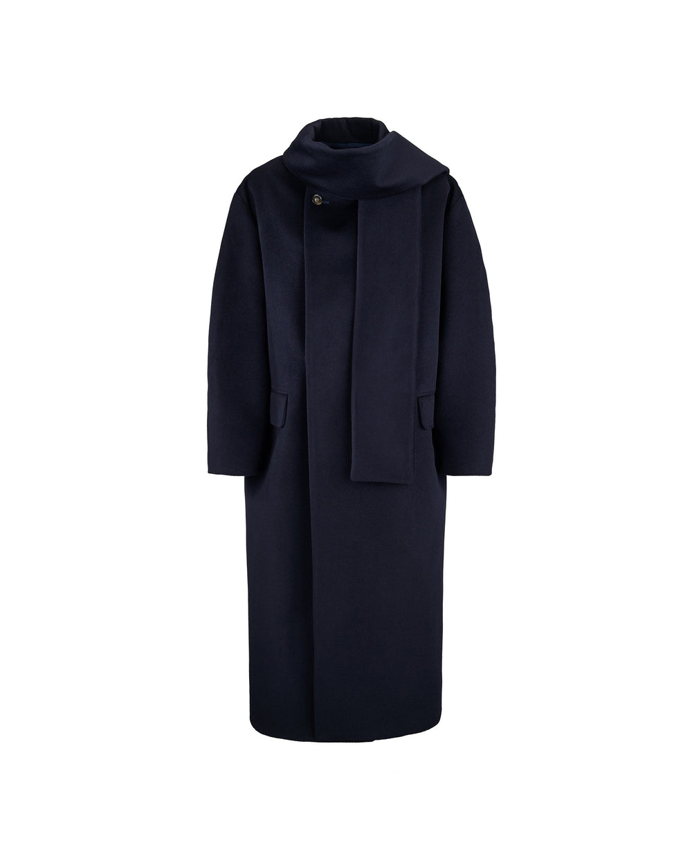 wool and cashmere blend sash coat