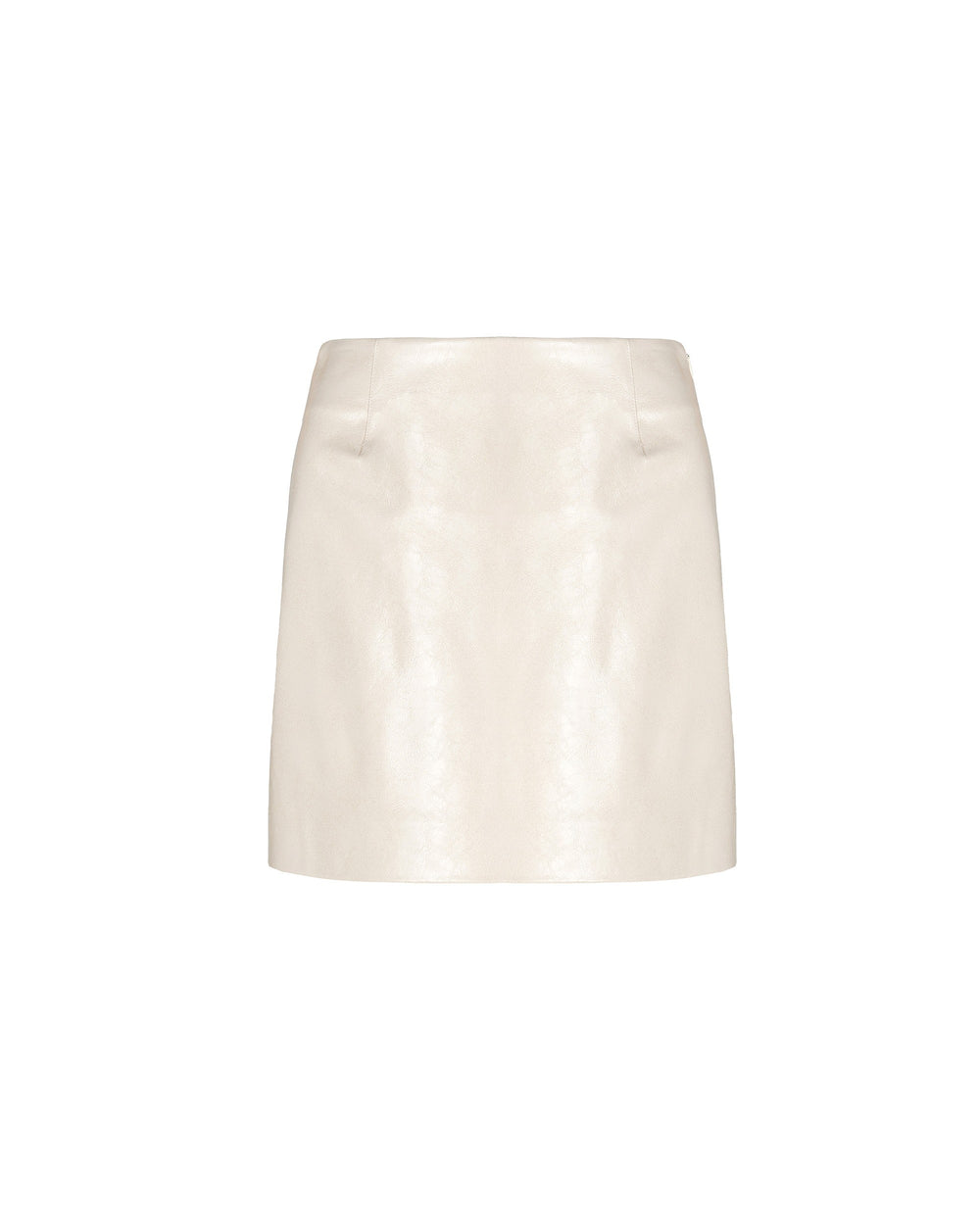 faux leather mini skirt