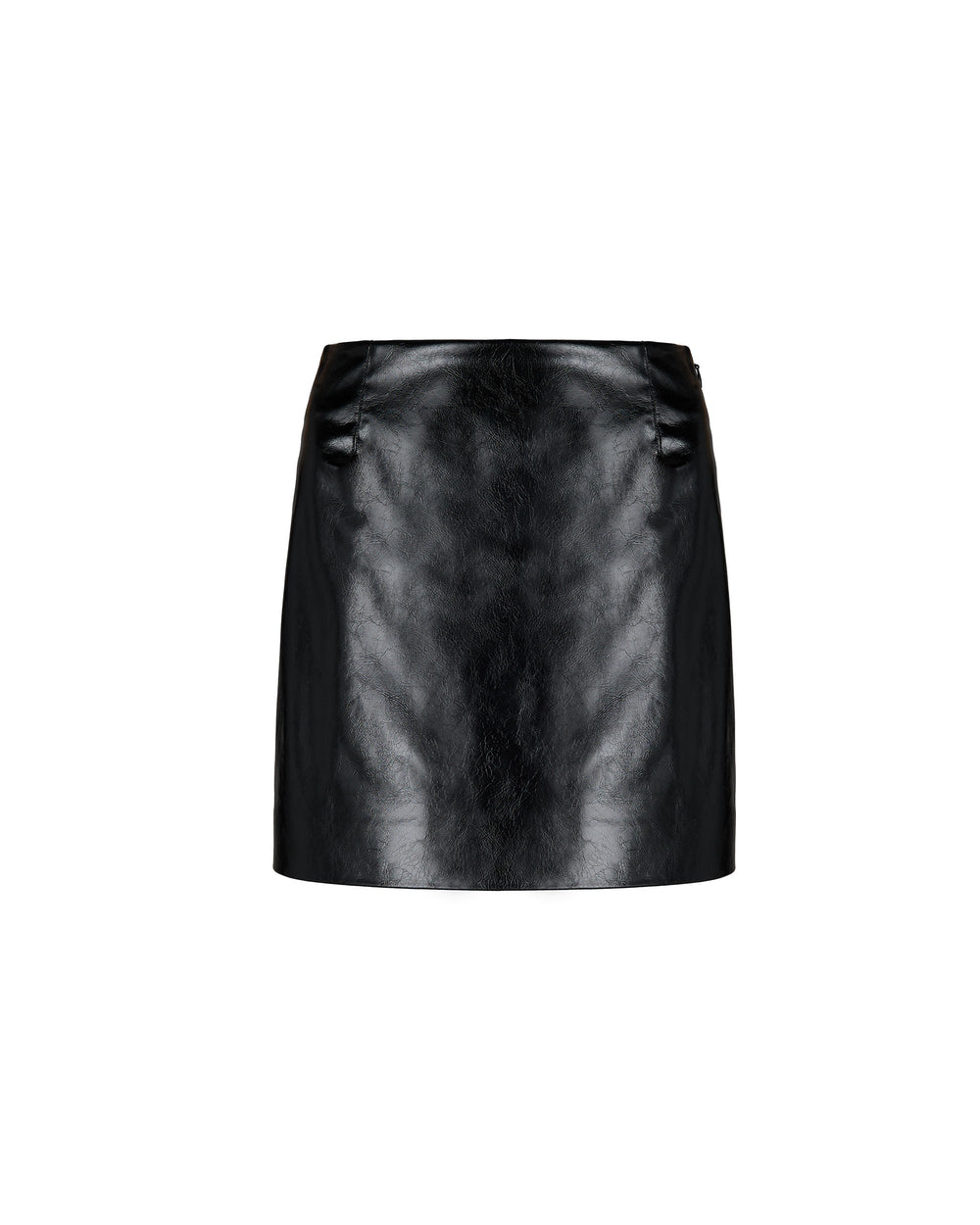 faux leather mini skirt
