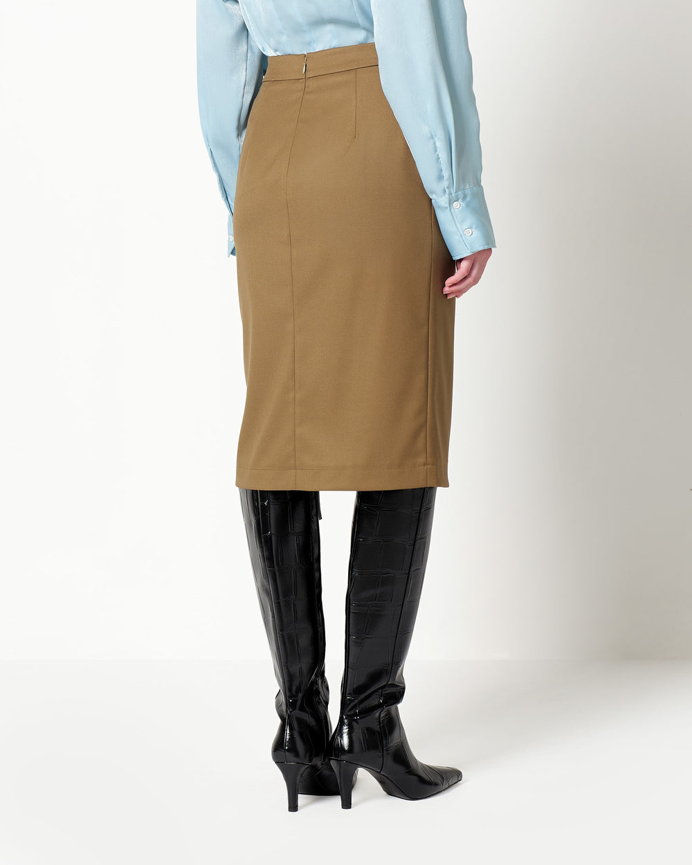 stretch poly viscose longuette