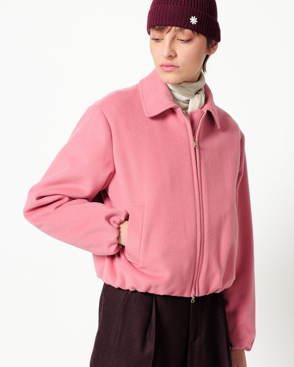 wool and cashmere blend jacket