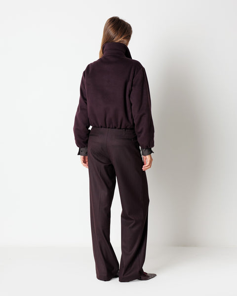 red wool and cashmere blend jacket