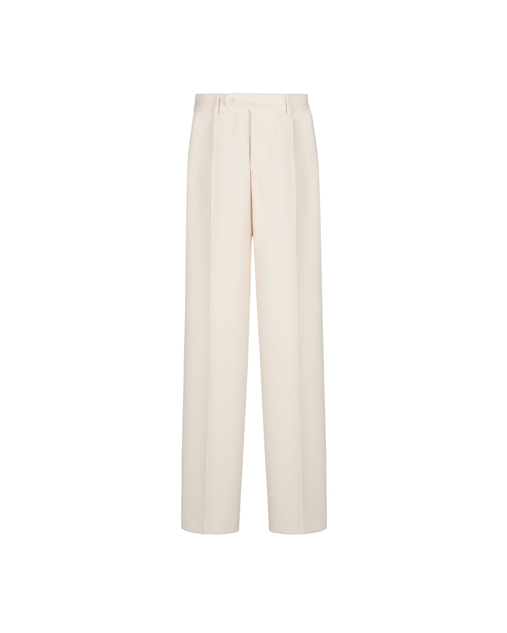 stretch viscosepoly double pleated trousers