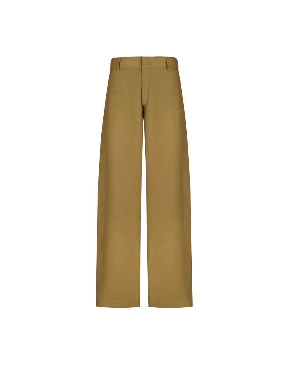 green technical wide leg trousers