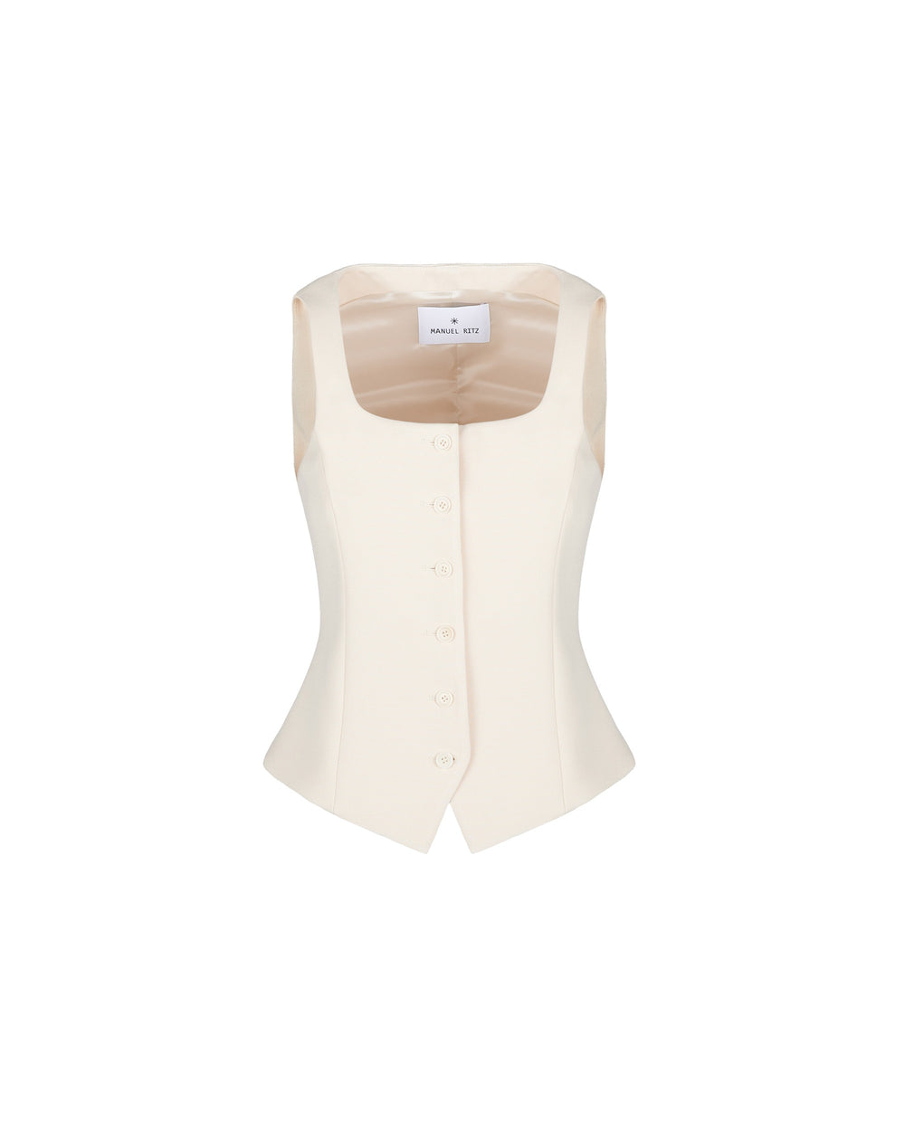 stretch poly viscose waistcoat