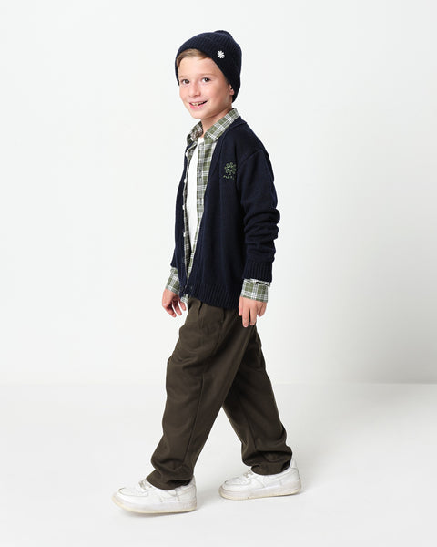 boys` knitted cardigan