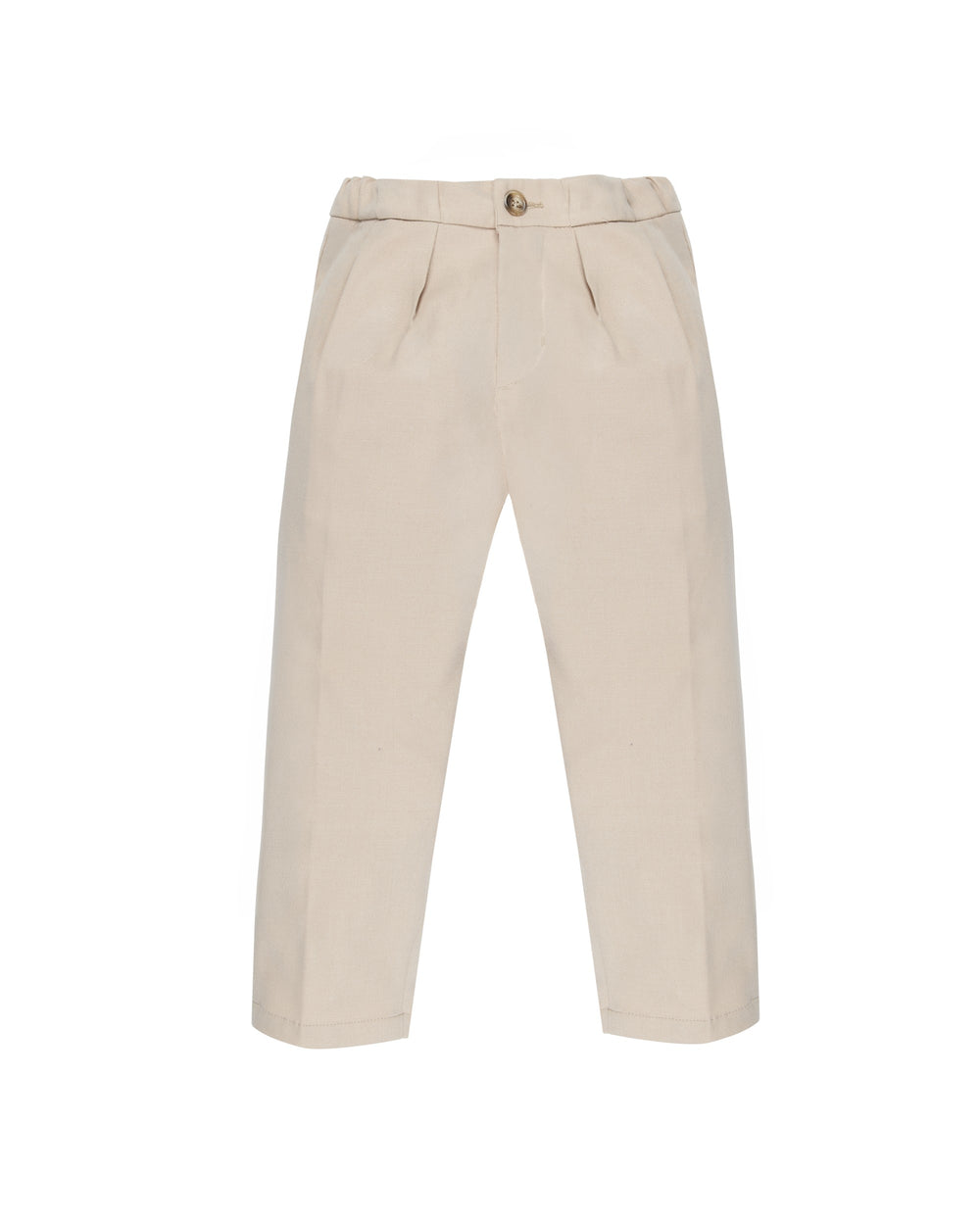 boys` trousers with double pleats