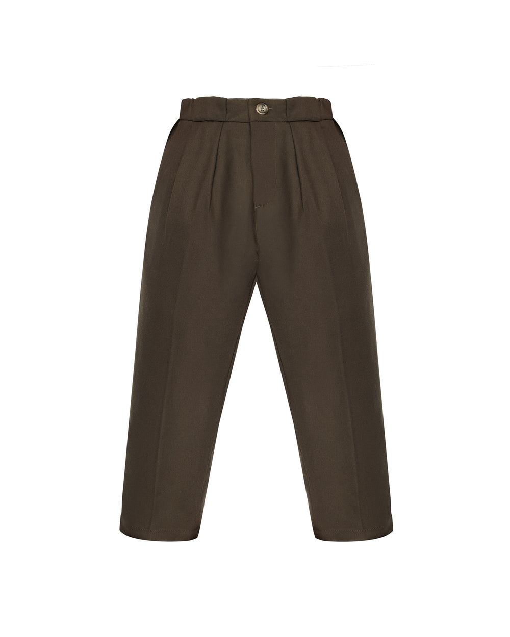 boys` trousers with double pleats