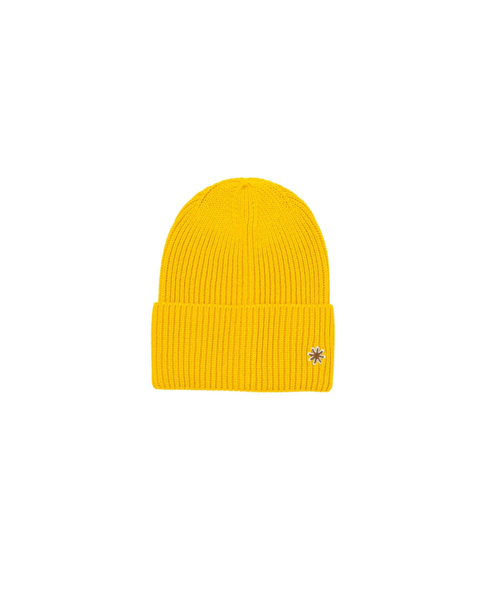 yellow wool blend english rib cap