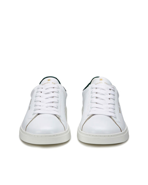 green leeather sneakers