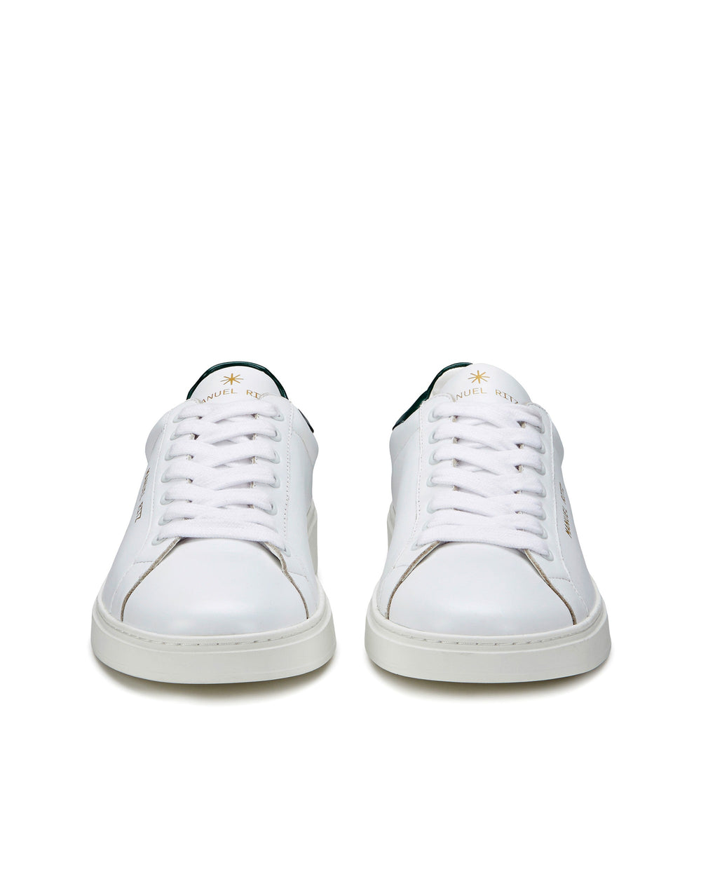 green leeather sneakers