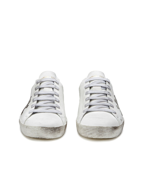 white vintage sneakers