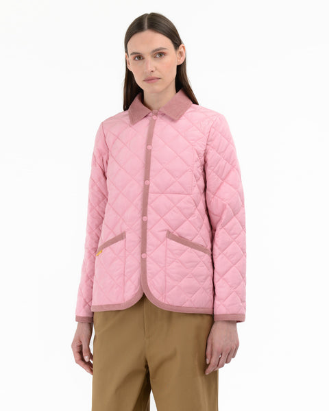pink husky quilted