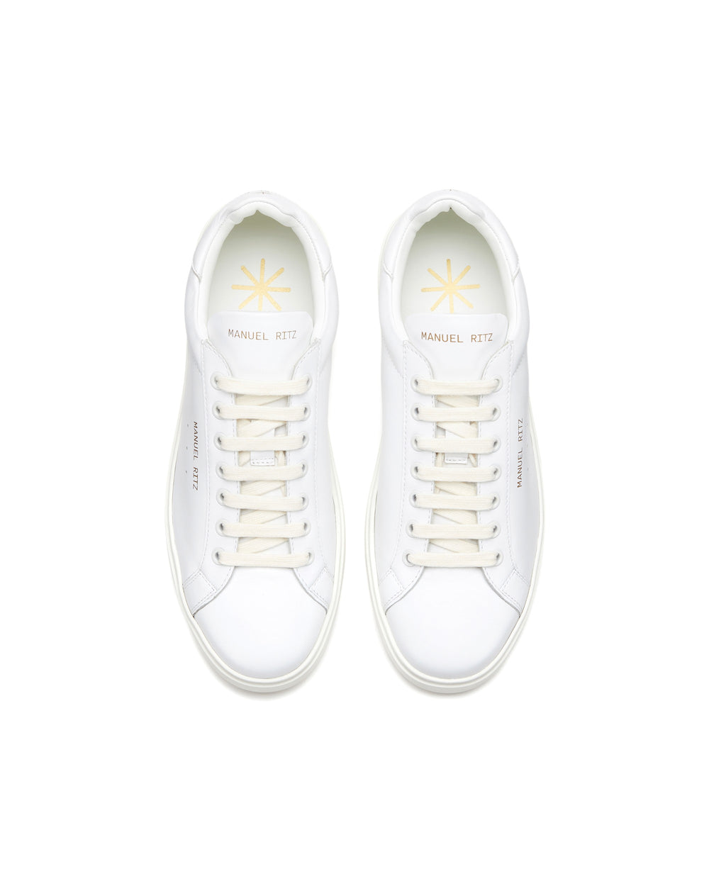 white leeather sneakers